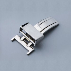 16 18 Silver Watch Strap Buckle Solid Deployant Clasp Butterfly Fold Spring Bar Style Watch Buckle