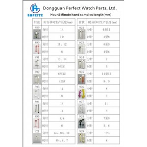 Cheap Price Blue Steel Watch Hands Wrist Watch Parts Manufacturer China