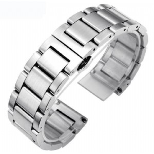 For Samsung Gear S3 Smart Watch Strap 3 Beads Stainless Steel Watchband for S3 Classic Bracelet