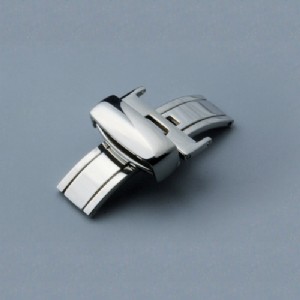 High Quality 316L Stainless Steel Shining Deployment Watchband Buckle Folding Clasp