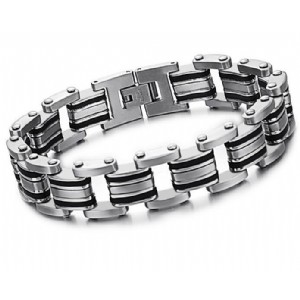 Men′s Motor Bike Chain Motorcyle Chain Bracelet Bangle 316L Stainless Steel Jewelry