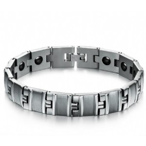 n Jewelry Healing Magnetic Bangle Balance Health Bracelet Silver Titanium Bracelets