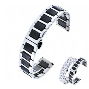 Quick Release Ceramic Watch Band for Samsung Gear S3 Classic Frontier Butterfly Clasp Wristband