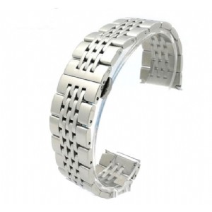 Stainless Steel 7 Beads Watch Band Strap Polished/Brushed Classic Wristband Wholesale