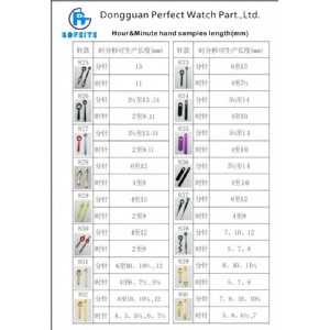 Top Quality Watch Hands Fit for Different Movement Wrist Watch Parts Timepiece Parts