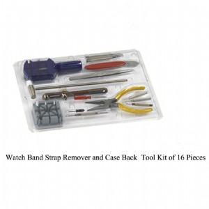 Watch Band Strap Remover and Case Back Tool Kit of 16 Pieces