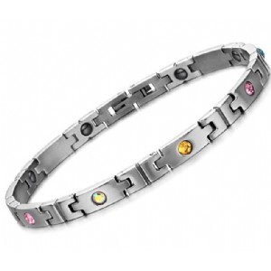 Women′s Health Magnetic Bracelets Bangles Ladies Shinning Crystal Rhinestone Jewelry